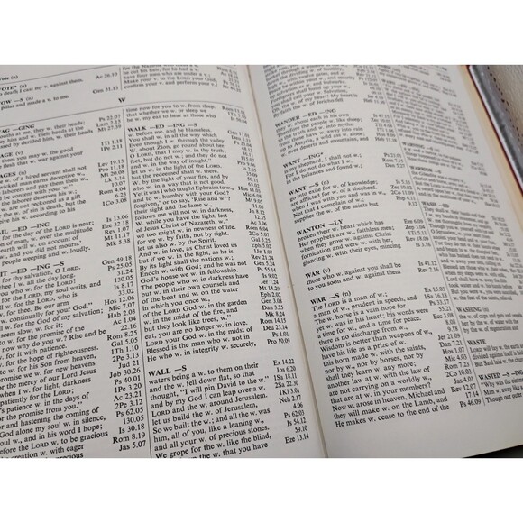 Vintage Concise Concordance Revised Standard Version 1959 Holy Bible Reference - Picture 10 of 11